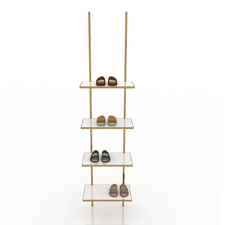 shoe wall display metal slippers shelf stand
