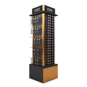 custom four ways full vision floor sunglasses display rack