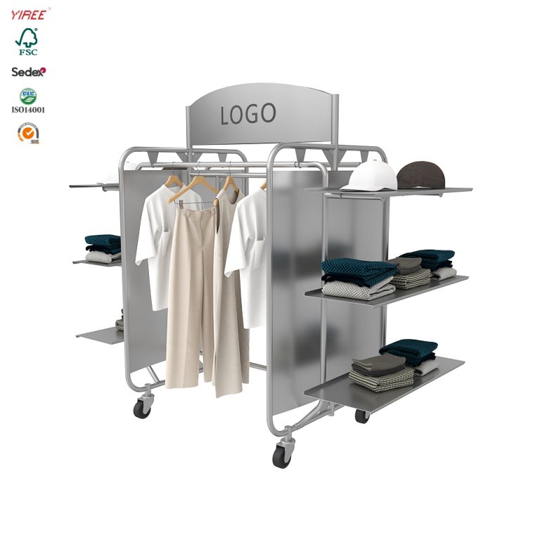 Retail clothing store fixtures