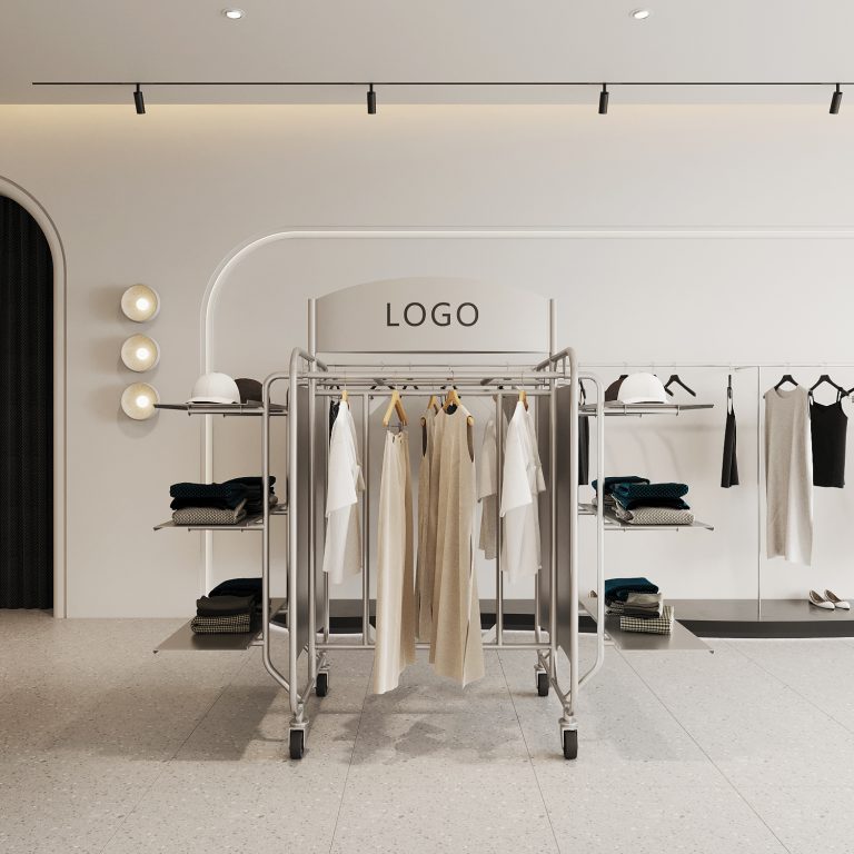 Retail clothing store fixtures