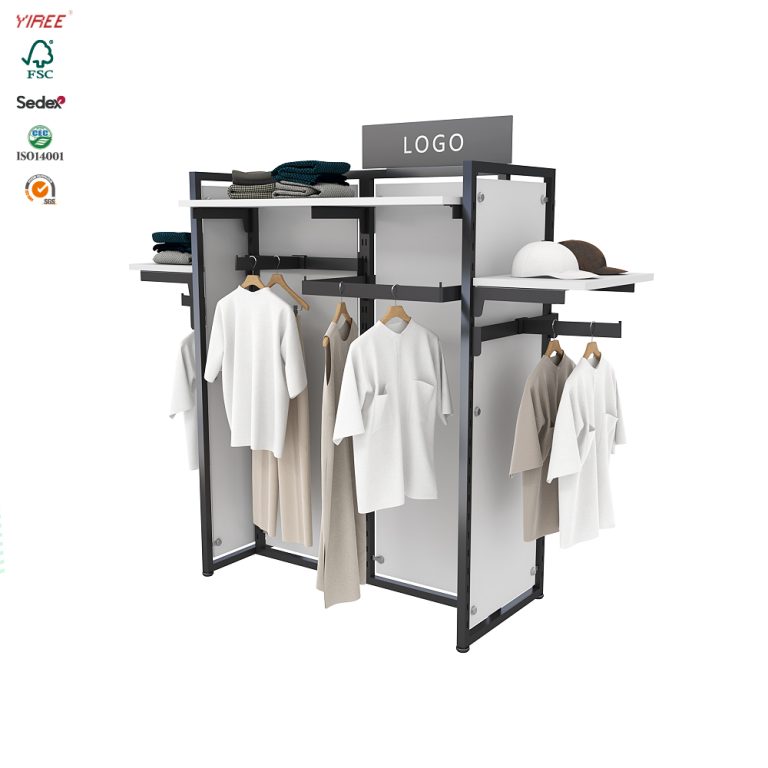 retail store display shelves for clothing